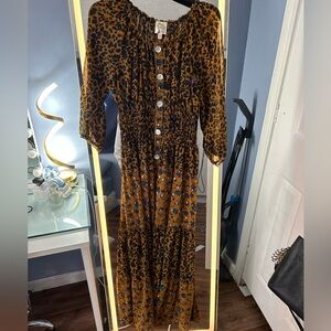 NWOT: perfect brown dress for fall!